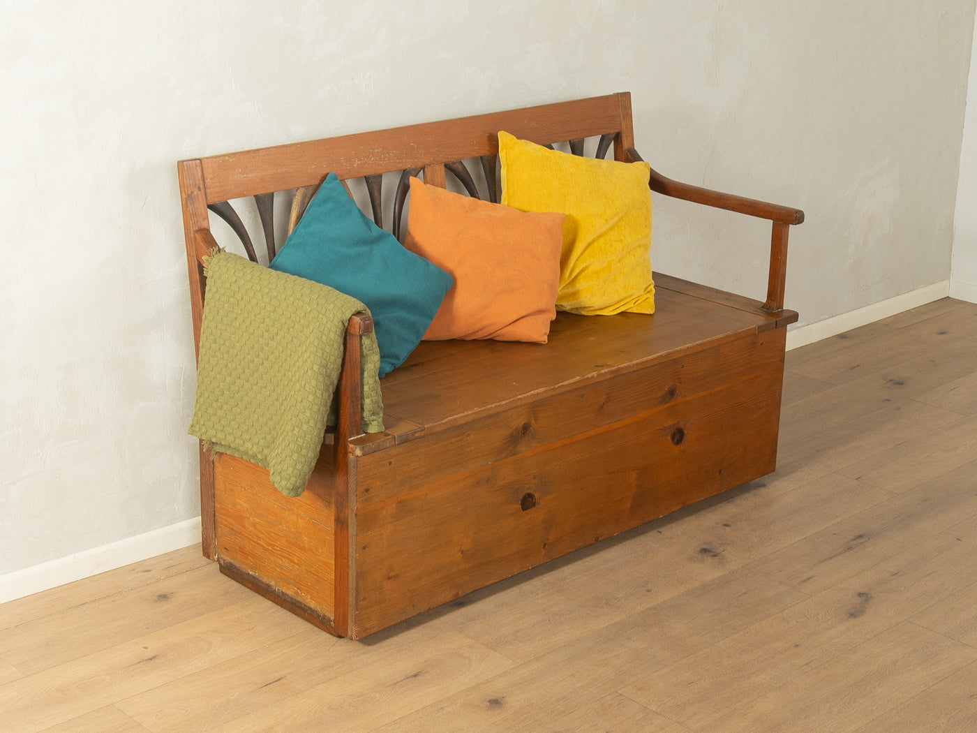 Biedermeier Truhenbank - Bild 2