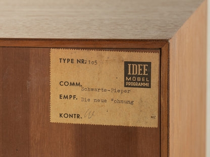 1950er Jahre Kommode, Oldenburger Möbelwerkstätten