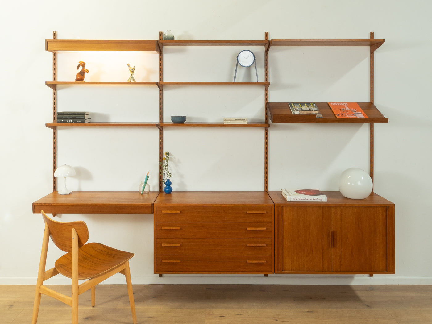1960s Wall System, Kai Kristiansen, FM Møbler