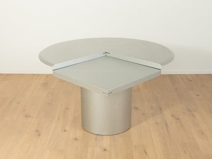 Quadrondo dining table, Erwin Nagel, Rosenthal, Silver
