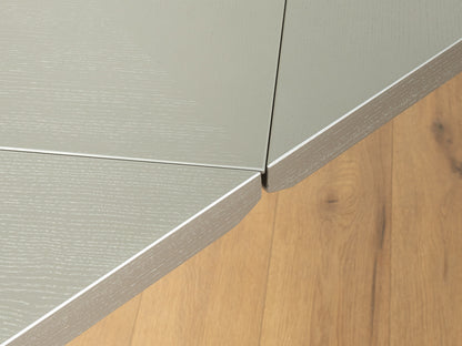 Quadrondo dining table, Erwin Nagel, Rosenthal, Silver