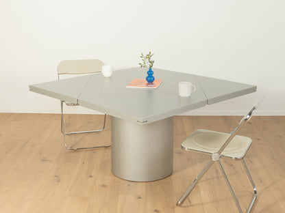 Quadrondo dining table, Erwin Nagel, Rosenthal, Silver