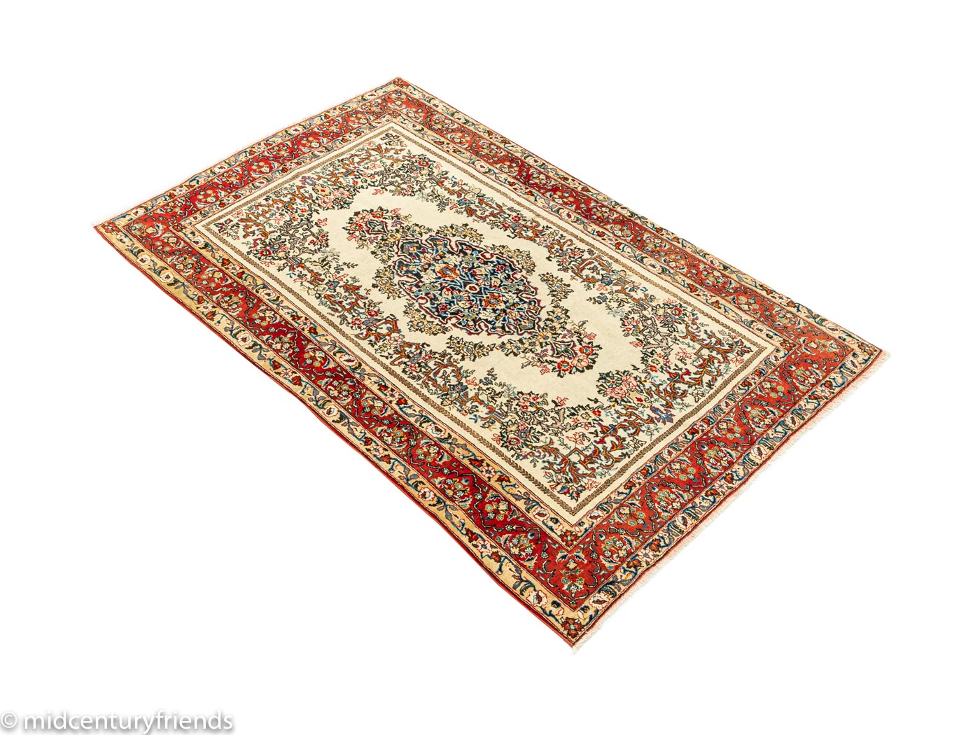 1960er Jahre Ghom Teppich, 135 x 219