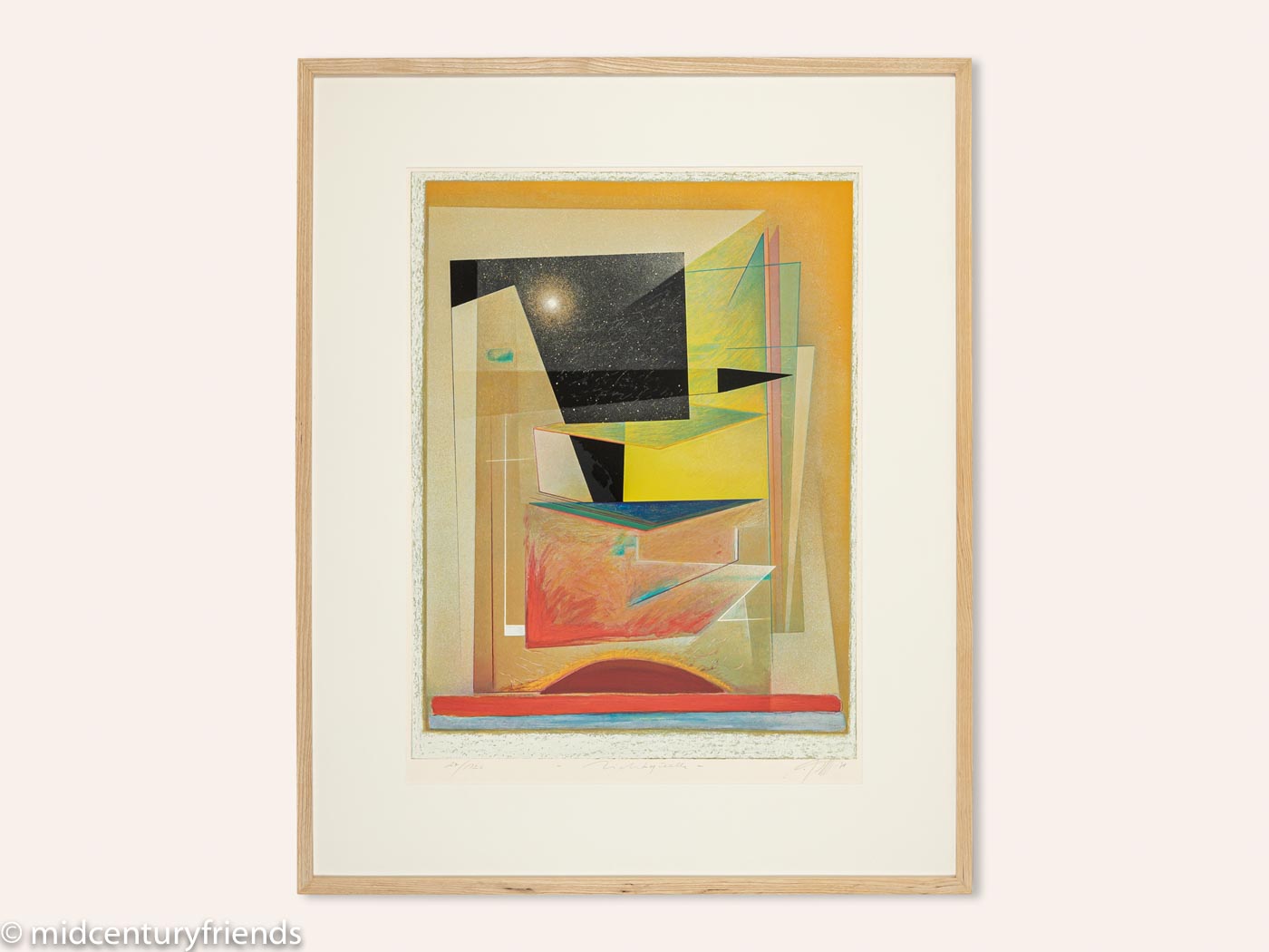 Lichtquelle, Farbserigraphie, 83 x 103 cm
