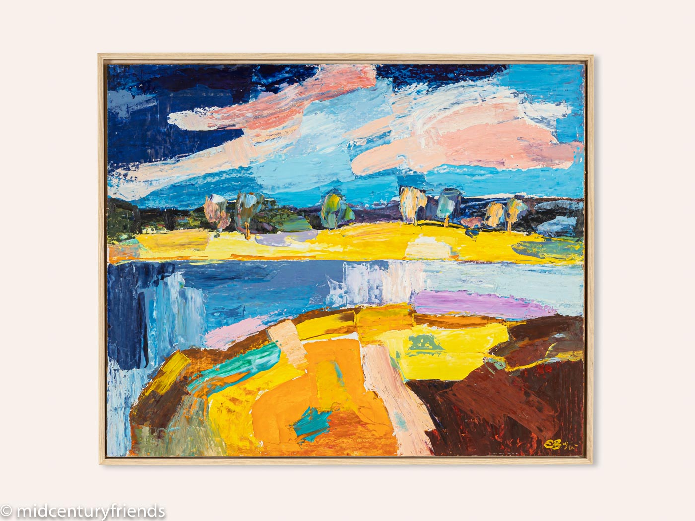 Heißer Tag, Acryl auf Karton, 82 x 68 cm