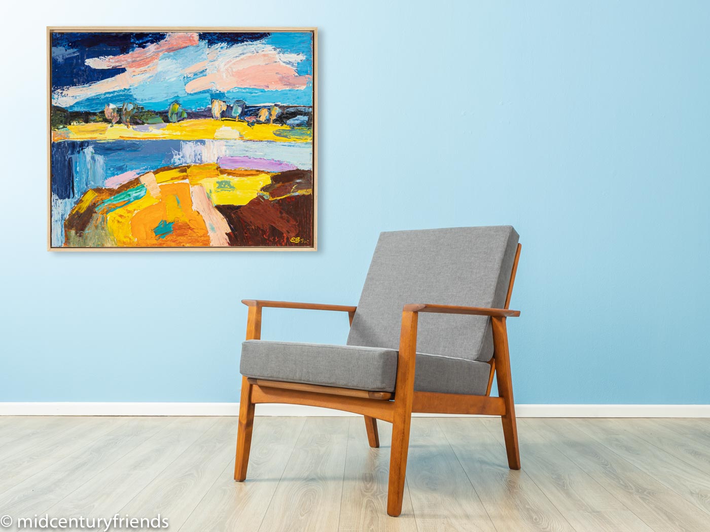 Heißer Tag, Acryl auf Karton, 82 x 68 cm