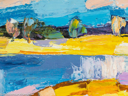 Heißer Tag, Acryl auf Karton, 82 x 68 cm
