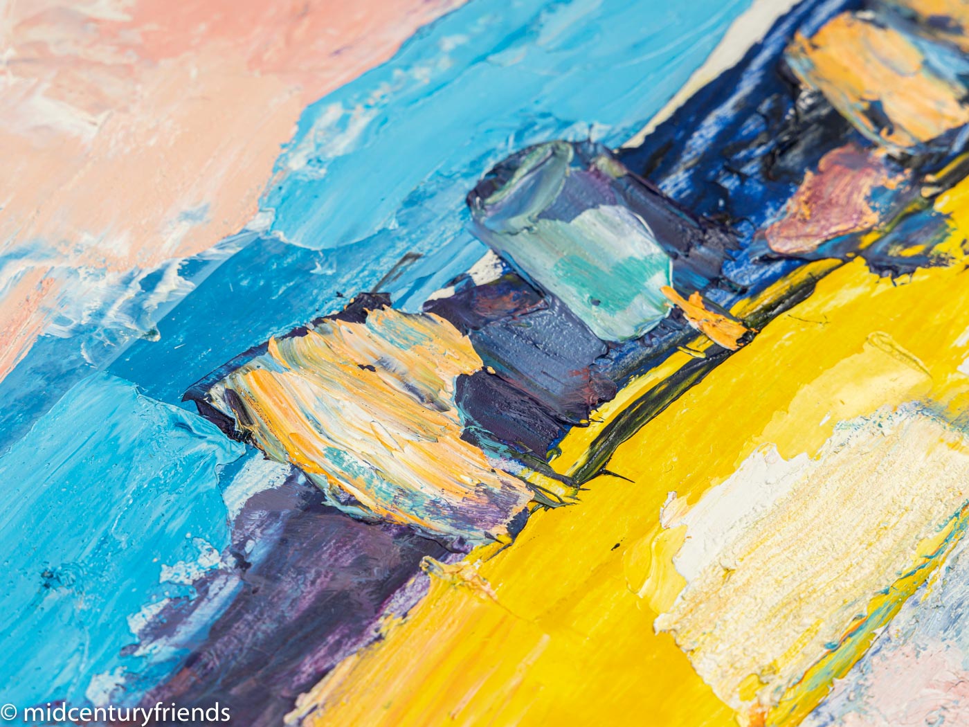 Heißer Tag, Acryl auf Karton, 82 x 68 cm