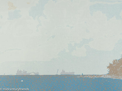 Geltringer Bucht, Farbserigraphie auf Papier, 67 x 67 cm