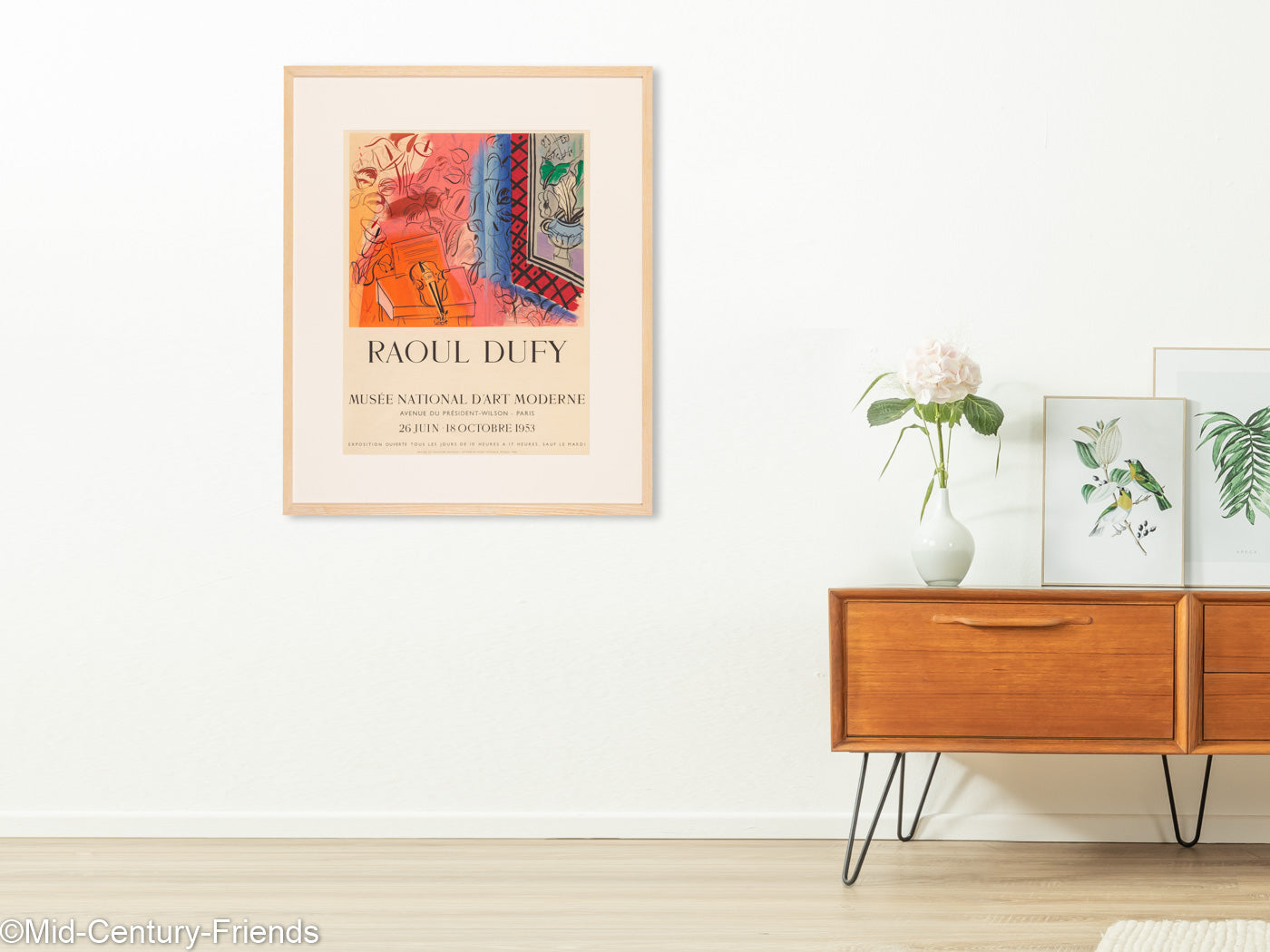 Raoul Dufy, Lithographie Ausstellungsposter, 75 x 91 cm