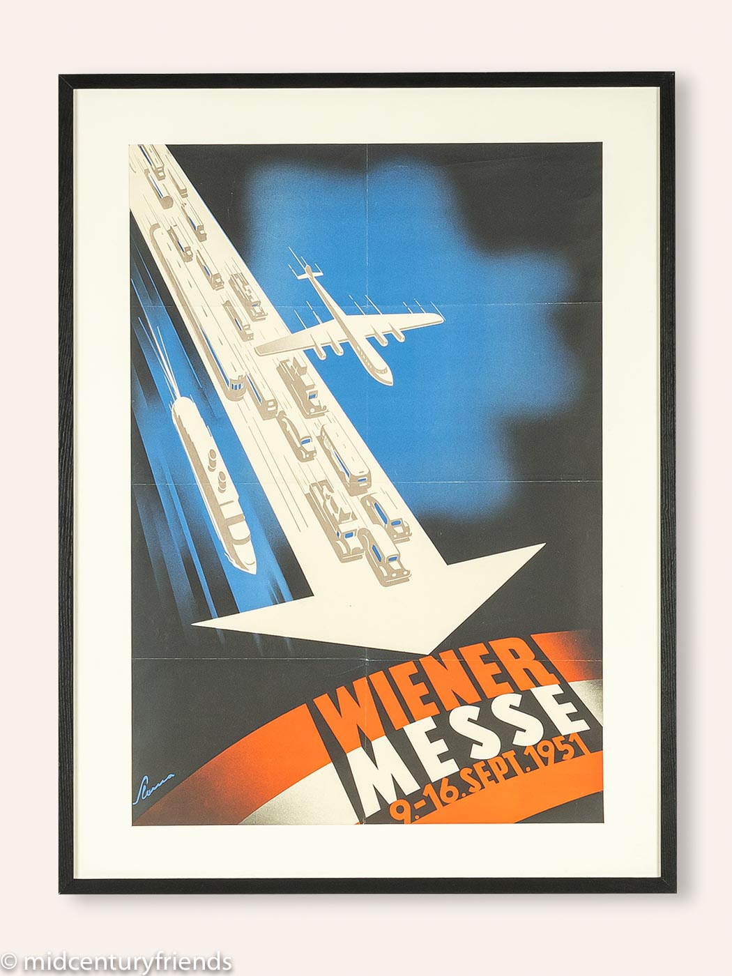 1950er Jahre Plakat, Wiener Messe