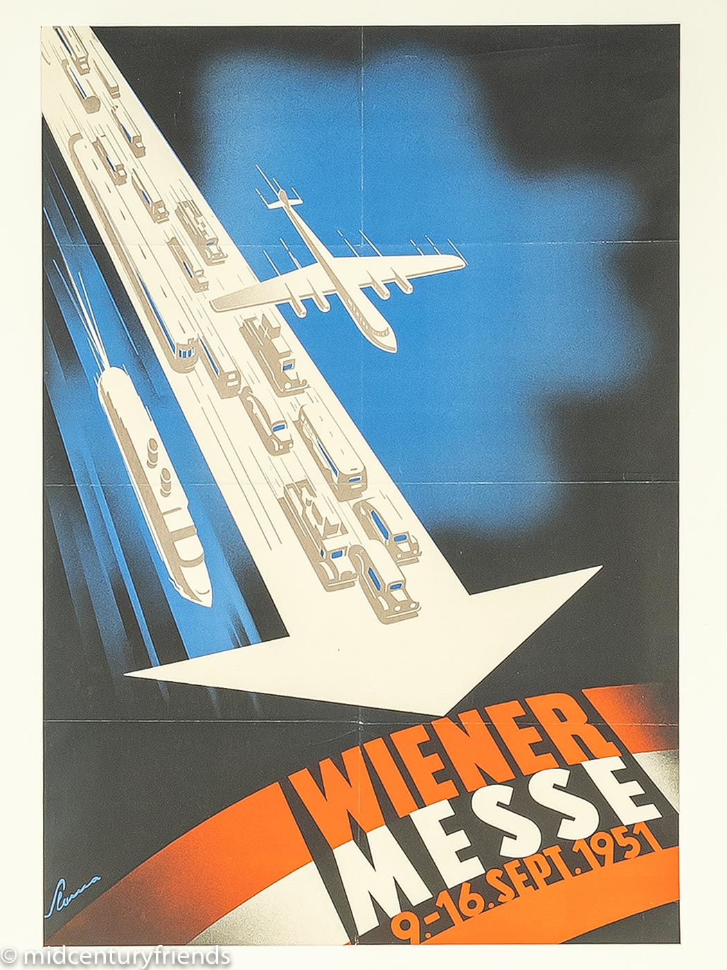1950er Jahre Plakat, Wiener Messe