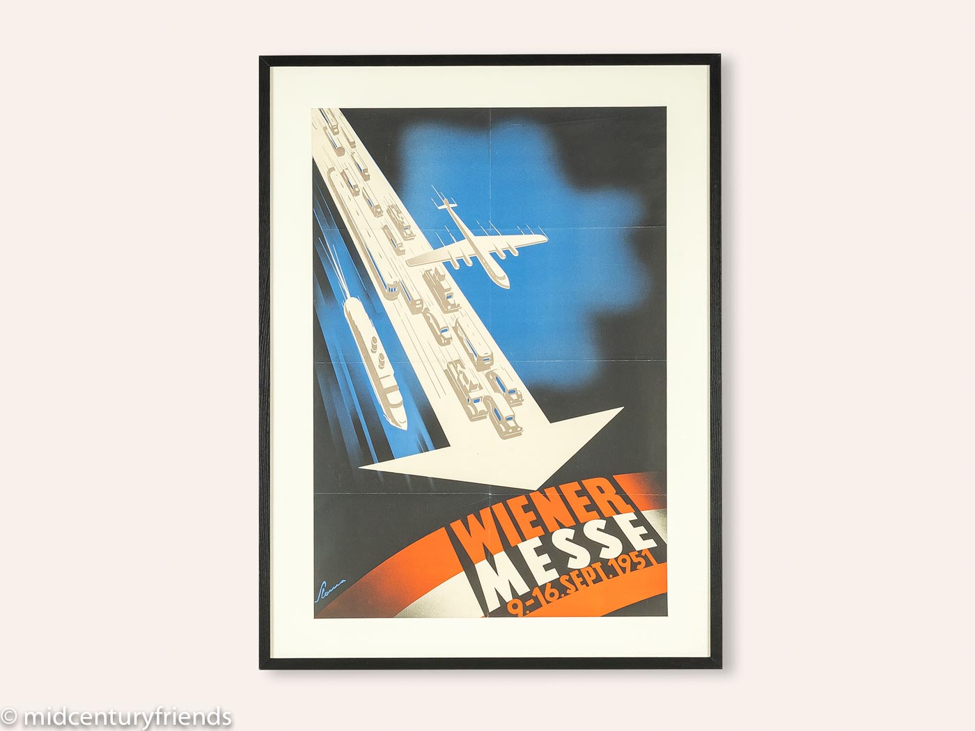 1950er Jahre Plakat, Wiener Messe
