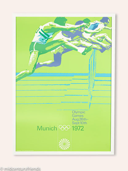 1970ER JAHRE PLAKAT „HÜRDENLAUF“, OTL AICHER