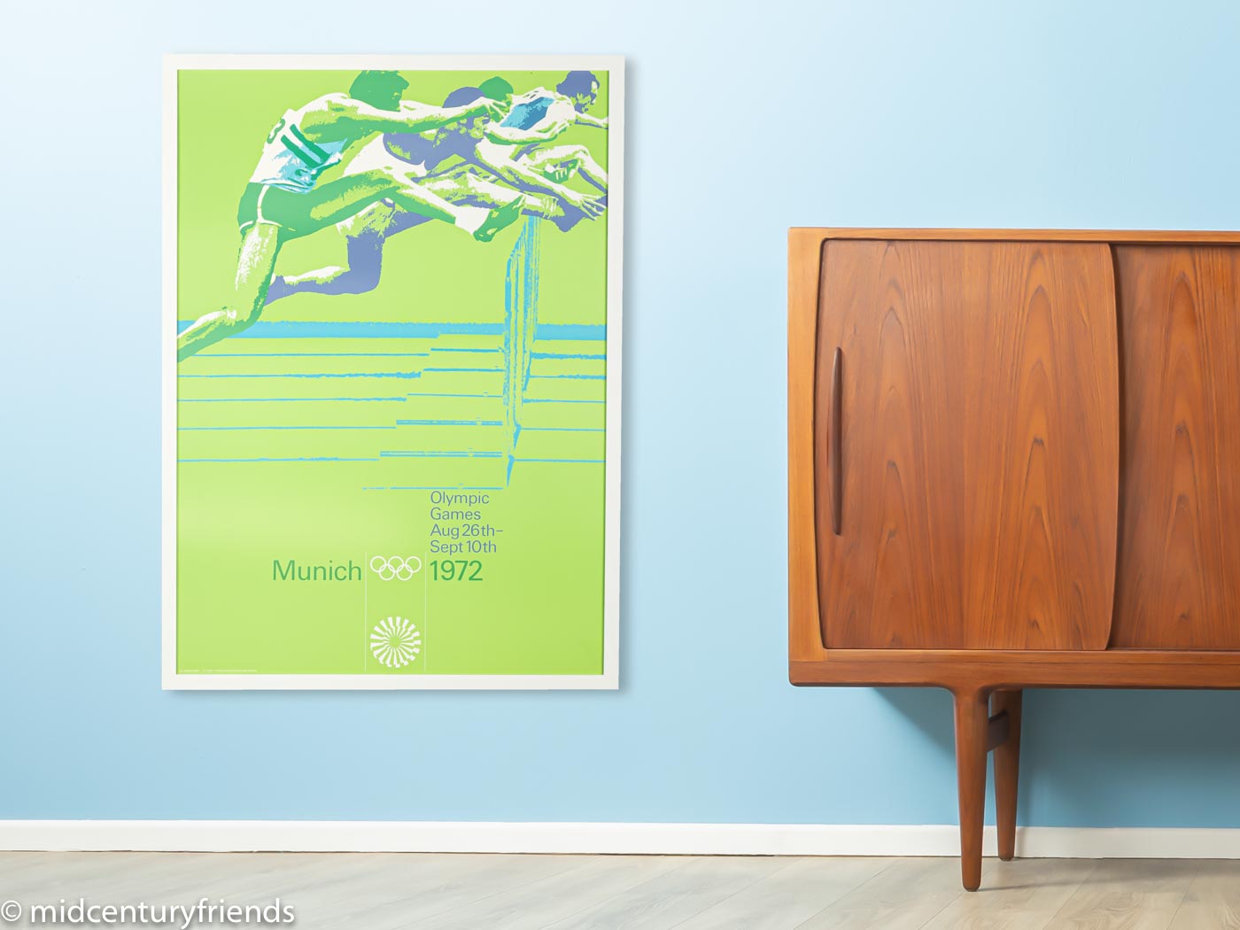1970ER JAHRE PLAKAT „HÜRDENLAUF“, OTL AICHER