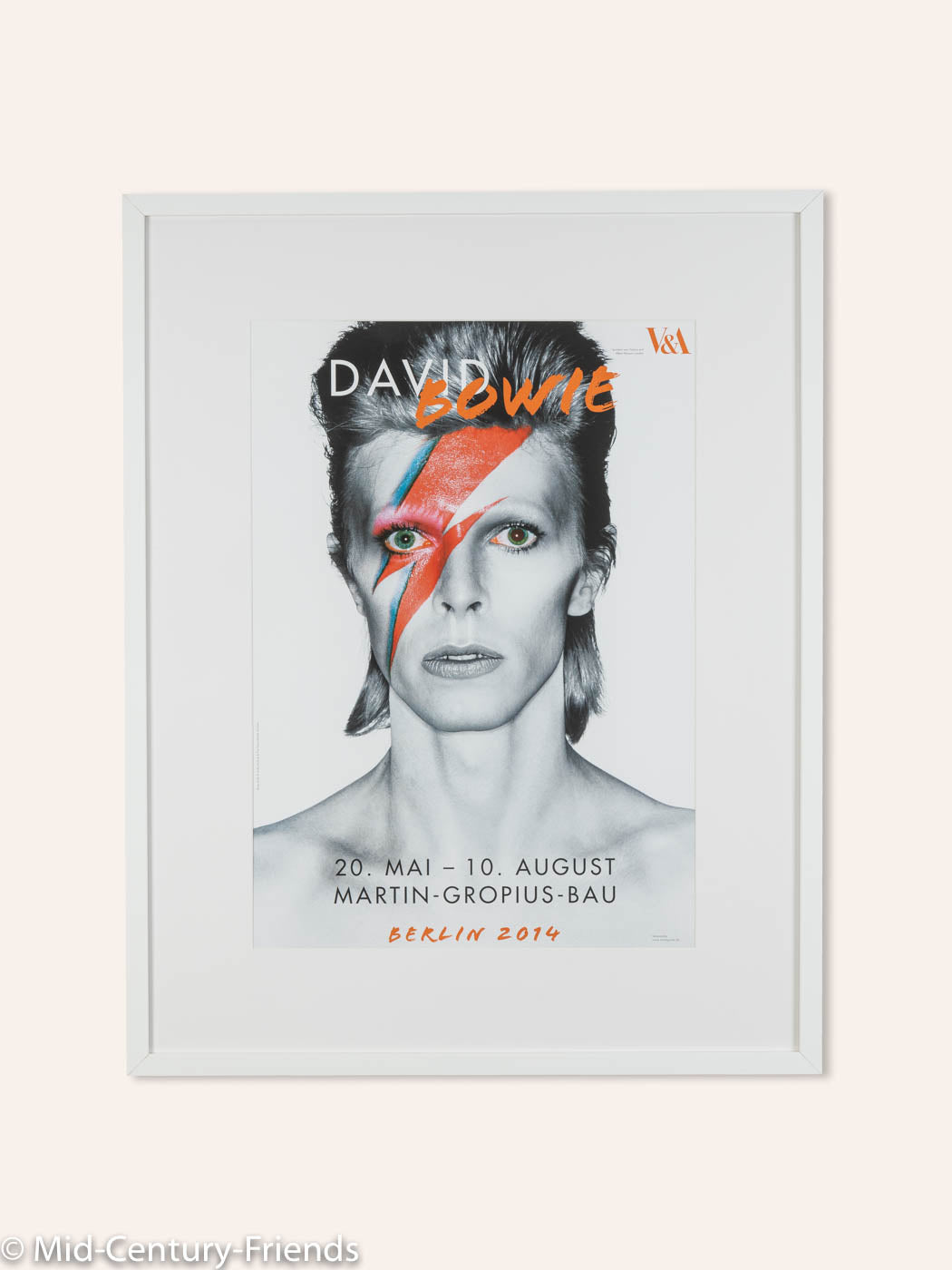 DAVID BOWIE, AUSSTELLUNGSPLAKAT, 64 X 81 CM