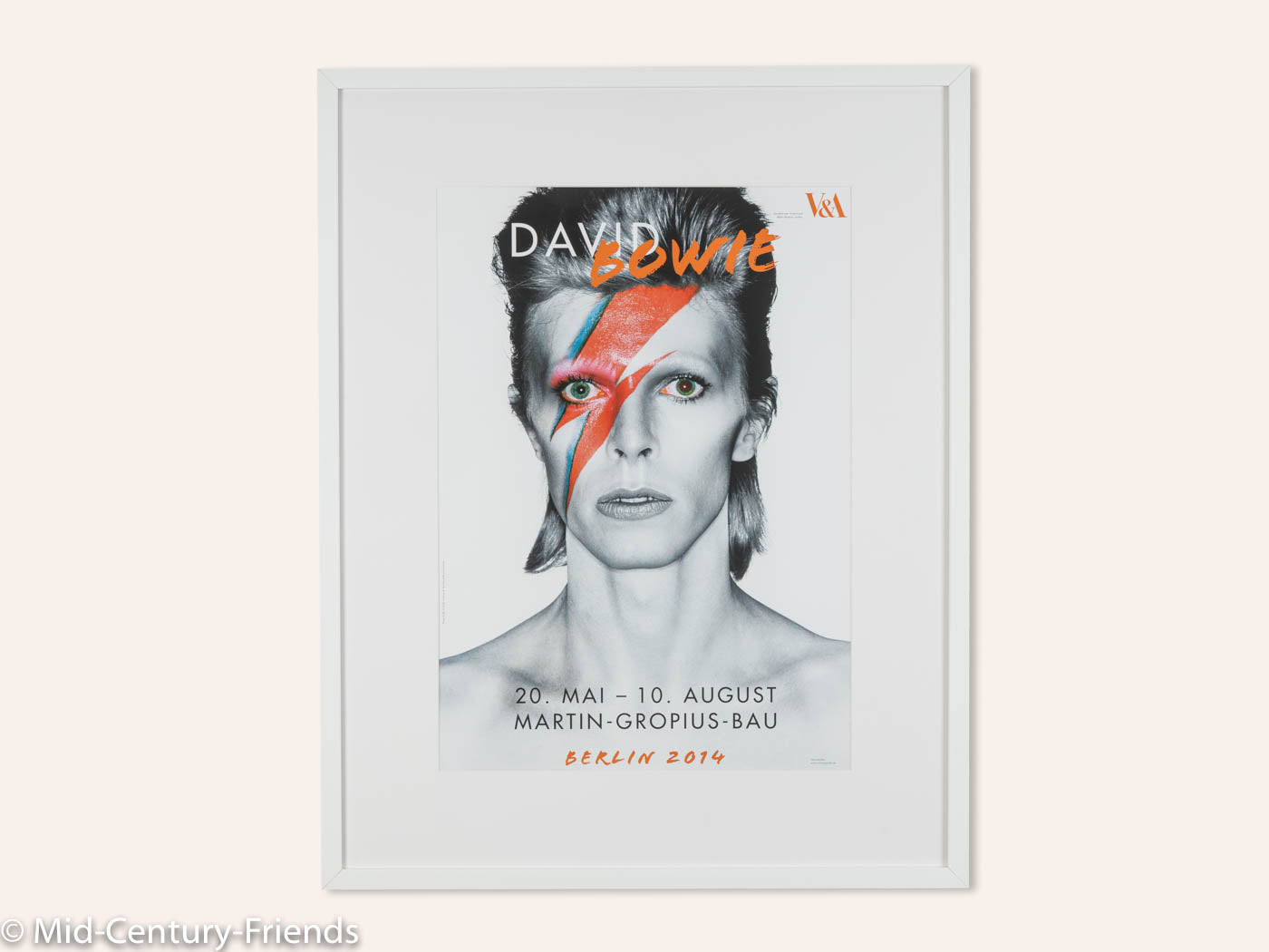 DAVID BOWIE, AUSSTELLUNGSPLAKAT, 64 X 81 CM