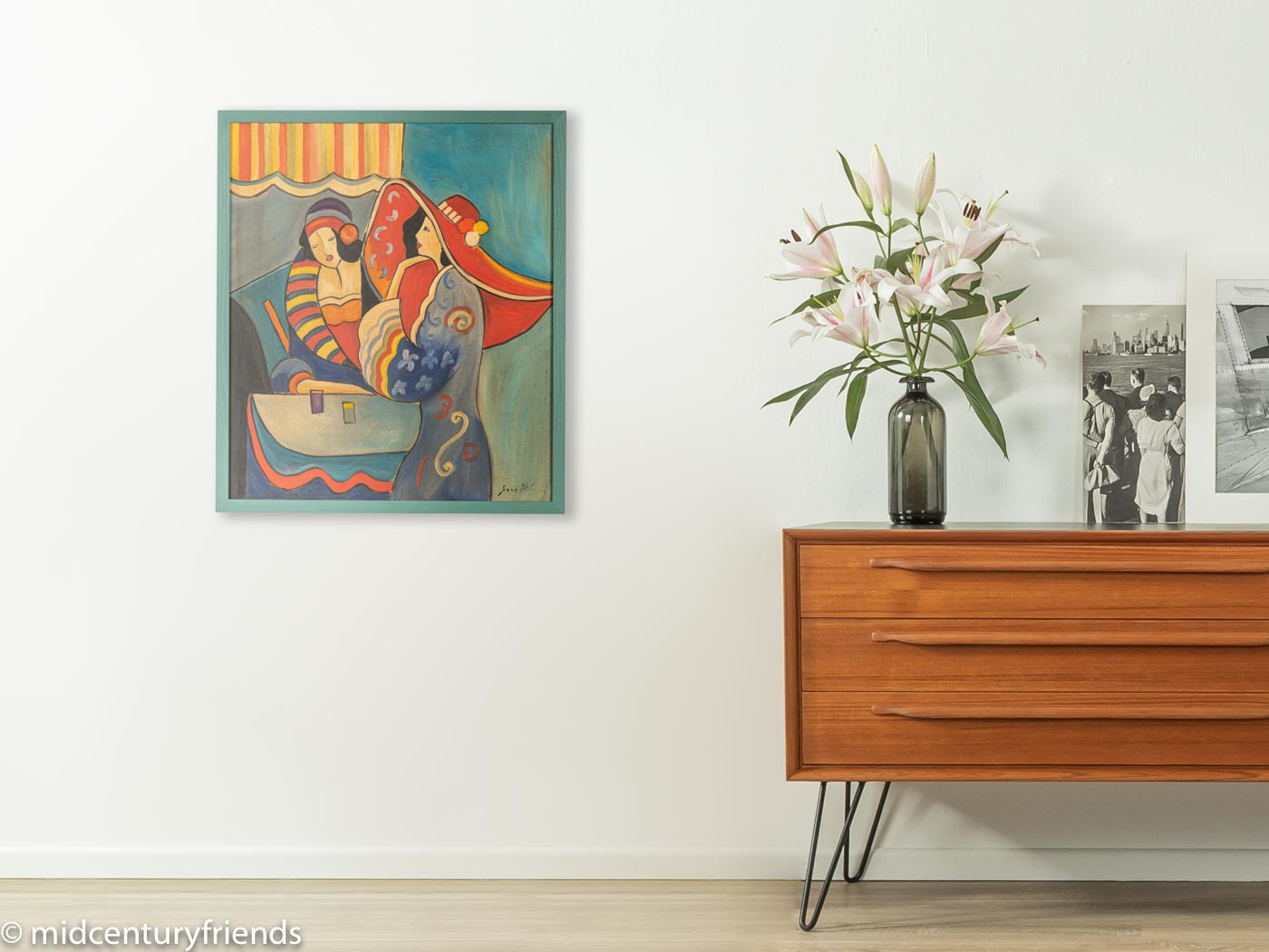 EXPRESSIONISTISCHES GEMÄLDE VON SARA HILL, 52 CM X 60 CM