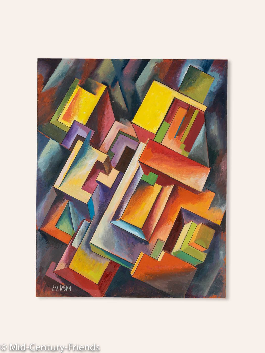 Avantgarde 1, Acryl auf Hartfaserplatte, 40 x 50cm
