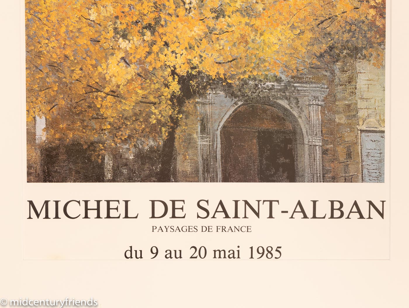 Michel de Saint-Alban, Ausstellungsplakat, 63 x 83 cm