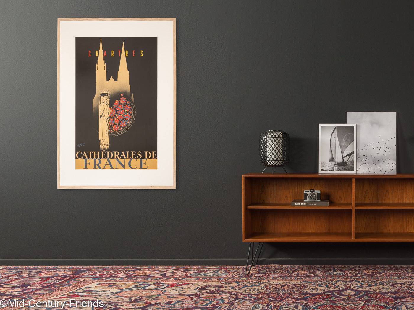 Chartres - Cathédrales de France, Art Déco Reiseposter, 86 x 123 cm