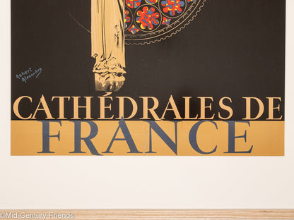 Chartres - Cathédrales de France, Art Déco Reiseposter, 86 x 123 cm