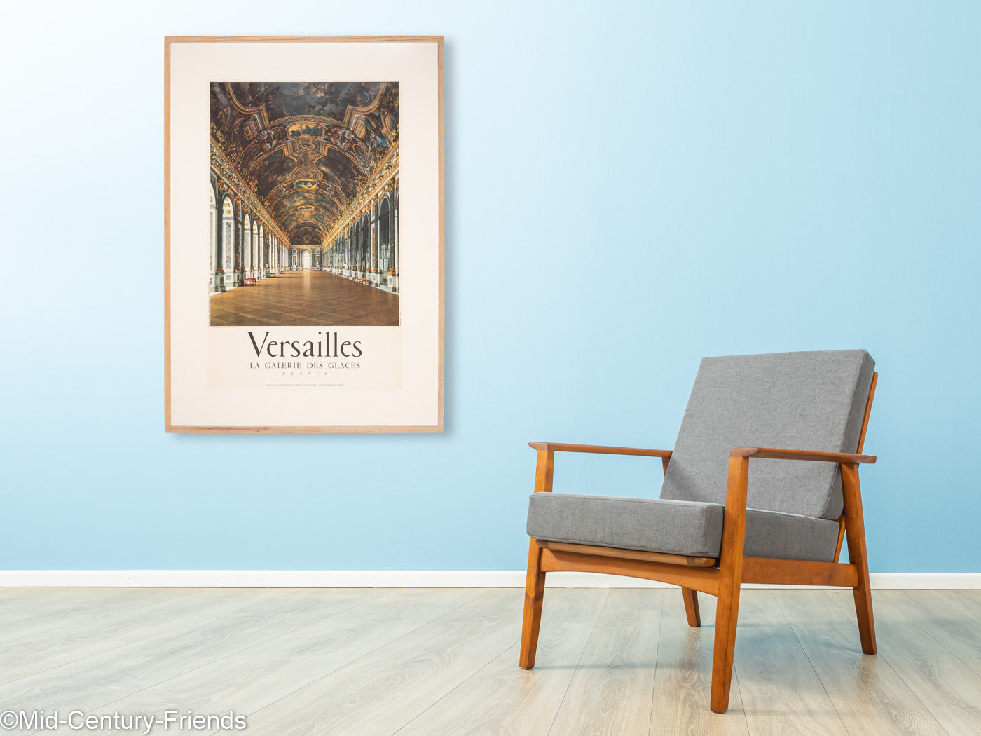 Versailles - La Galerie des Glaces, Reiseposter, 87 x 123 cm