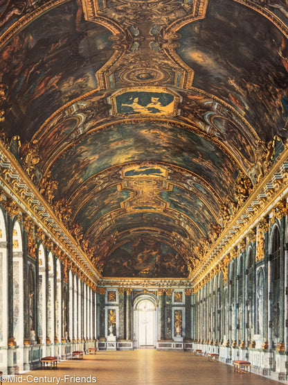 Versailles - La Galerie des Glaces, Reiseposter, 87 x 123 cm
