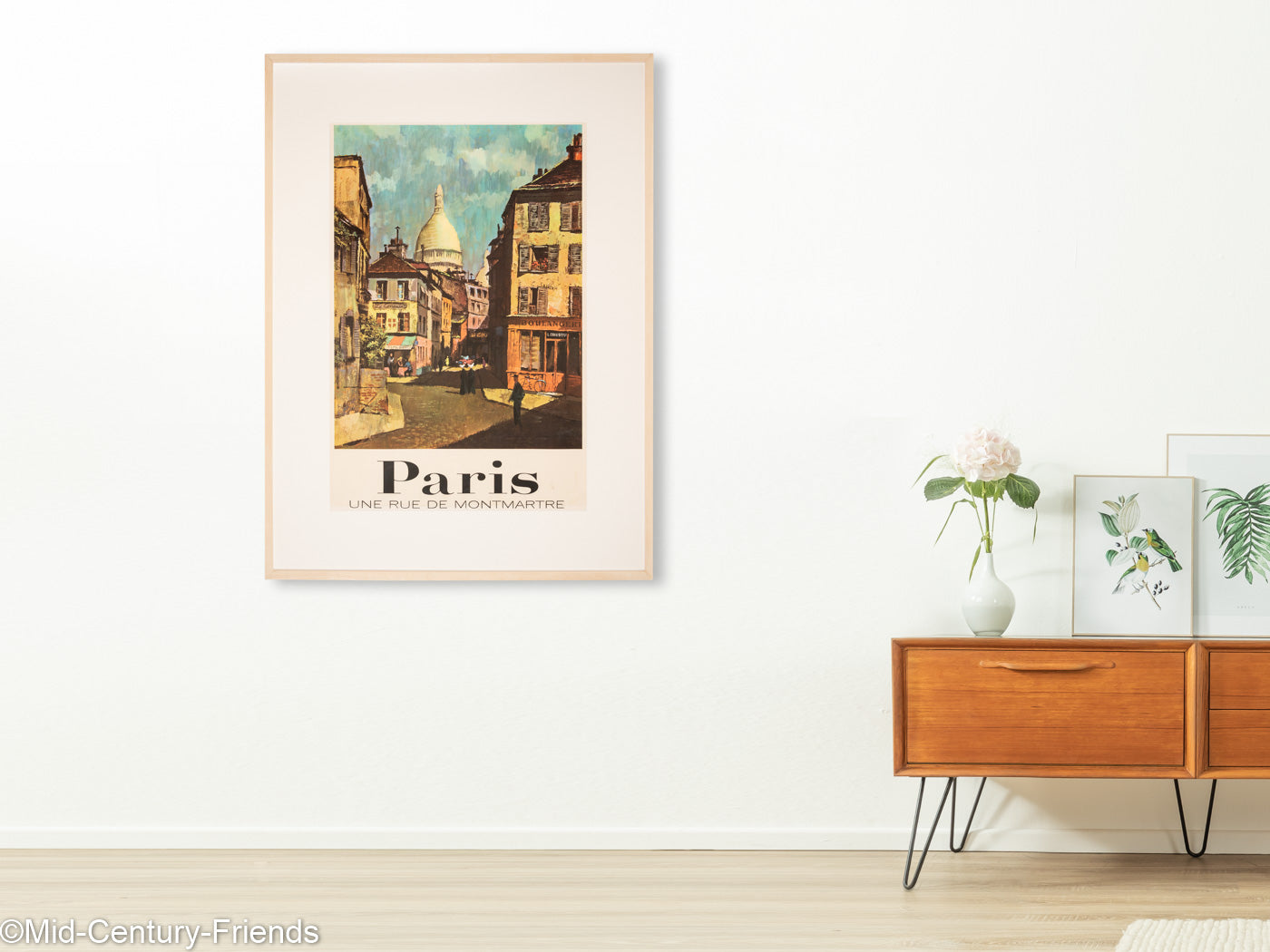 Paris - A Street in Montmartre, Travel Poster, 91 x 123 cm – MCF