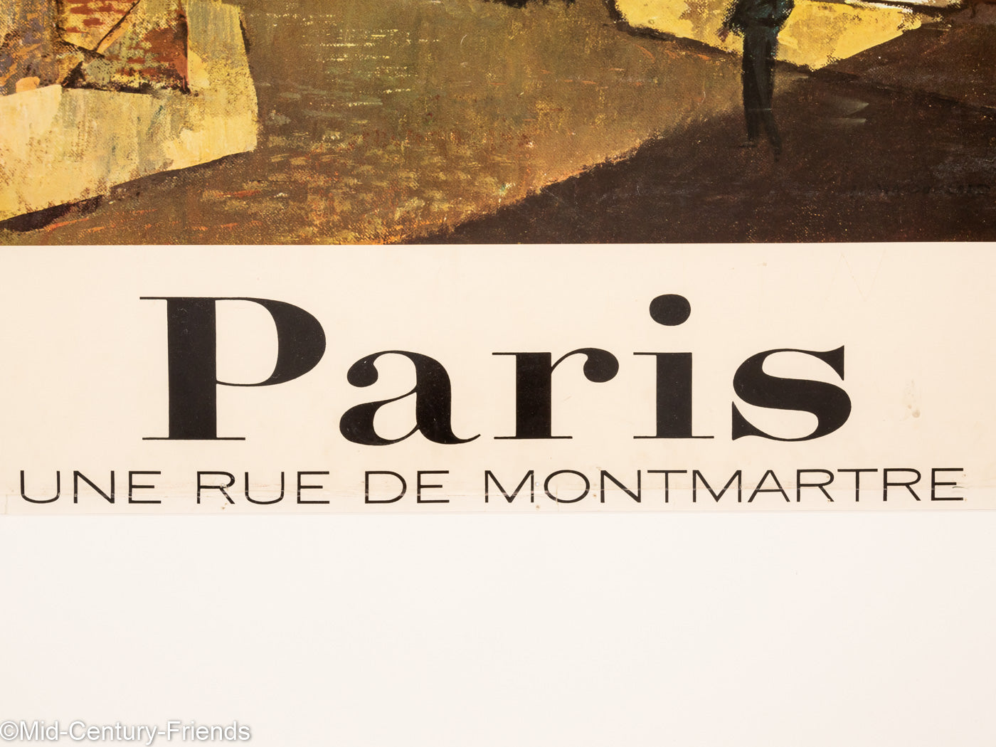 Paris - Une Rue de Montmartre, Reiseposter, 91 x 123 cm