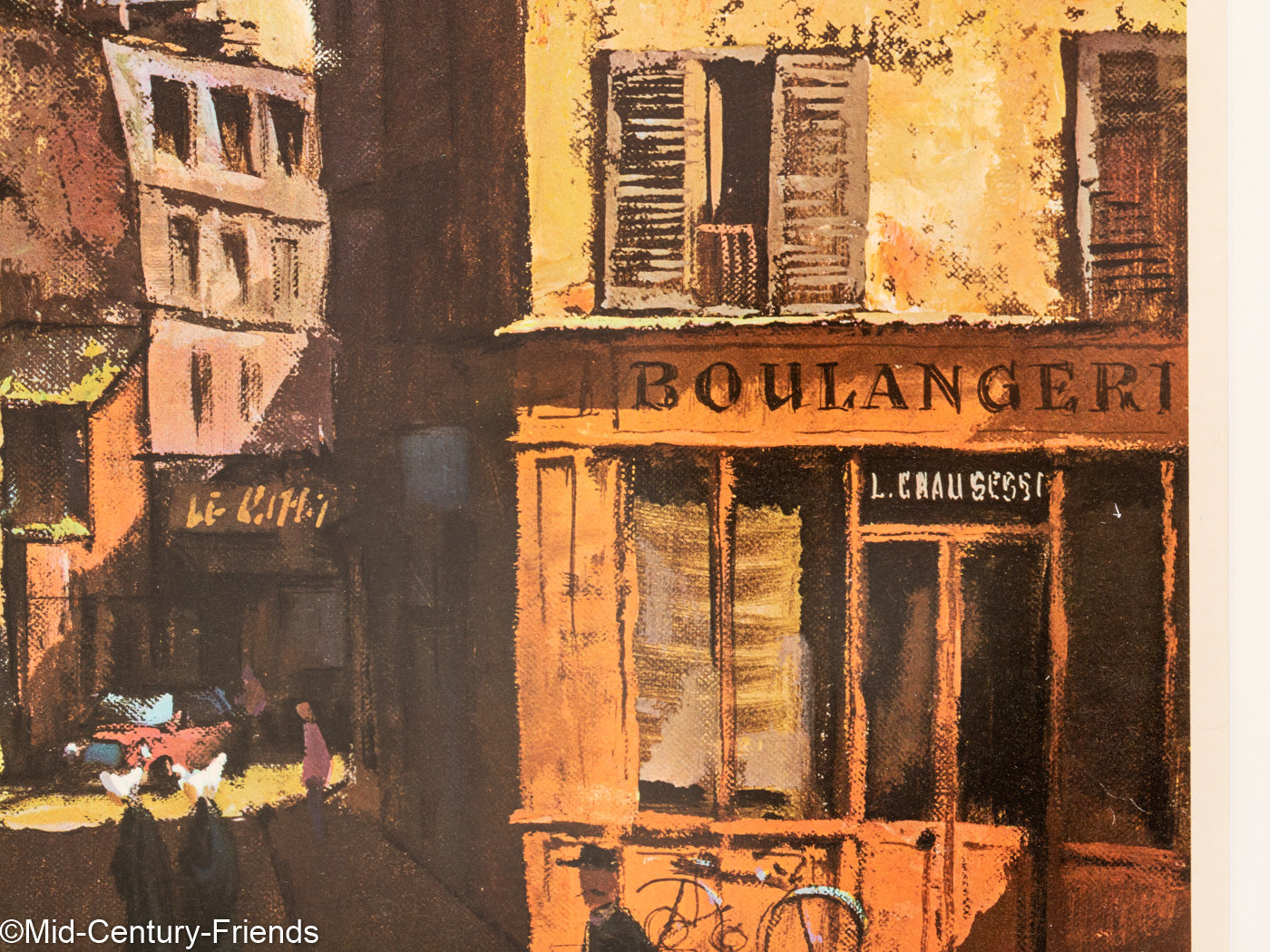Paris - Une Rue de Montmartre, Reiseposter, 91 x 123 cm
