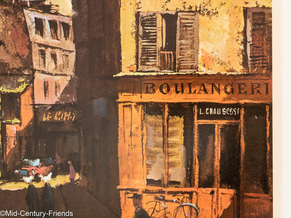 Paris - Une Rue de Montmartre, Reiseposter, 91 x 123 cm