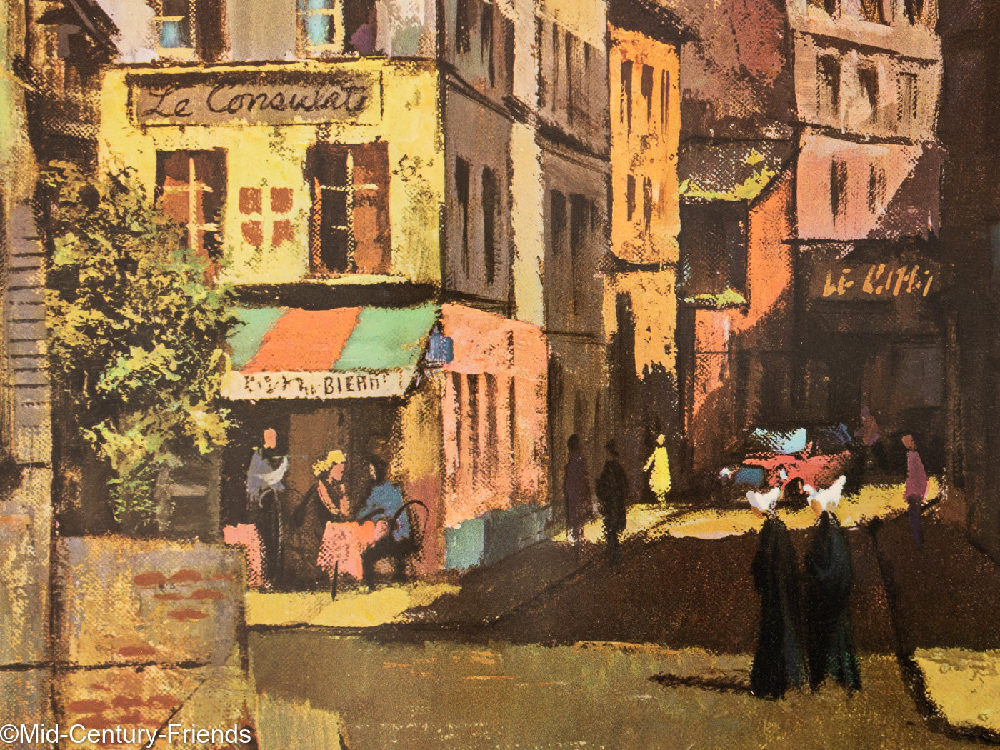 Paris - A Street in Montmartre, Travel Poster, 91 x 123 cm – MCF