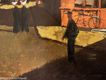 Paris - Une Rue de Montmartre, Reiseposter, 91 x 123 cm