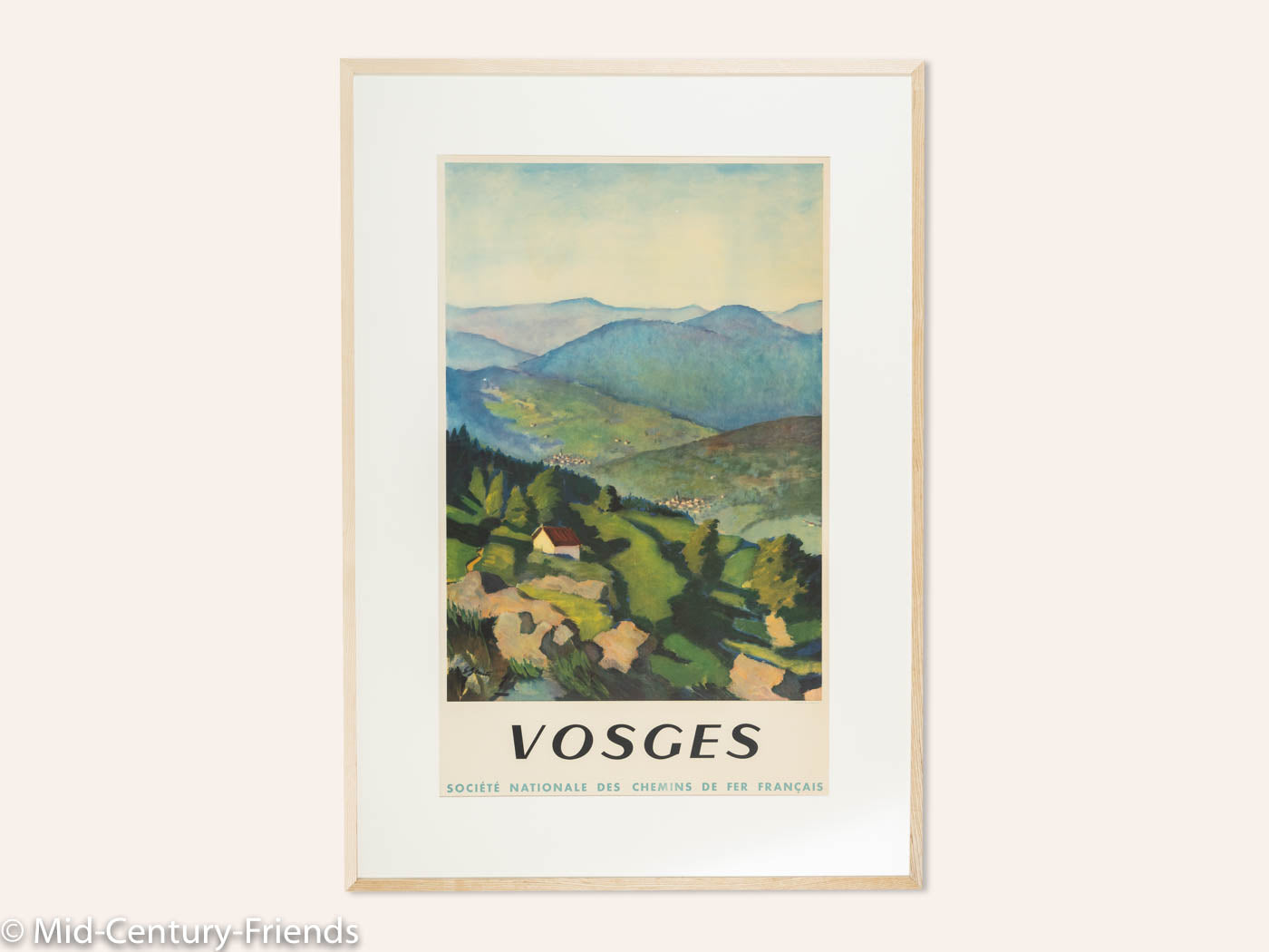 VOSGES, SNCF REISEPOSTER, 86 X 123 CM