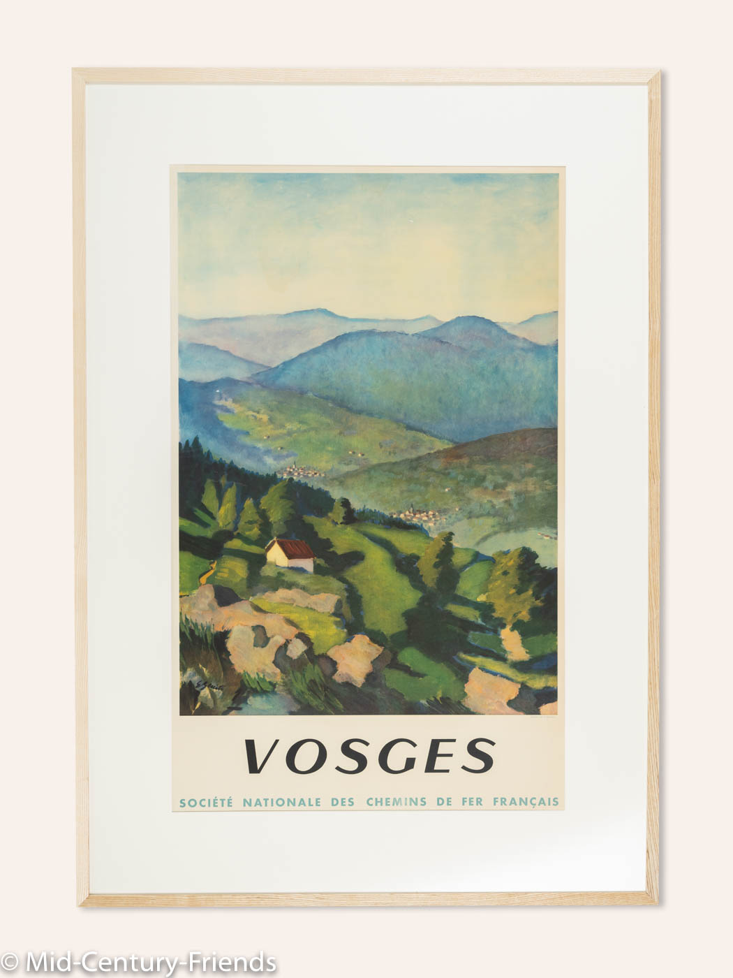 VOSGES, SNCF REISEPOSTER, 86 X 123 CM