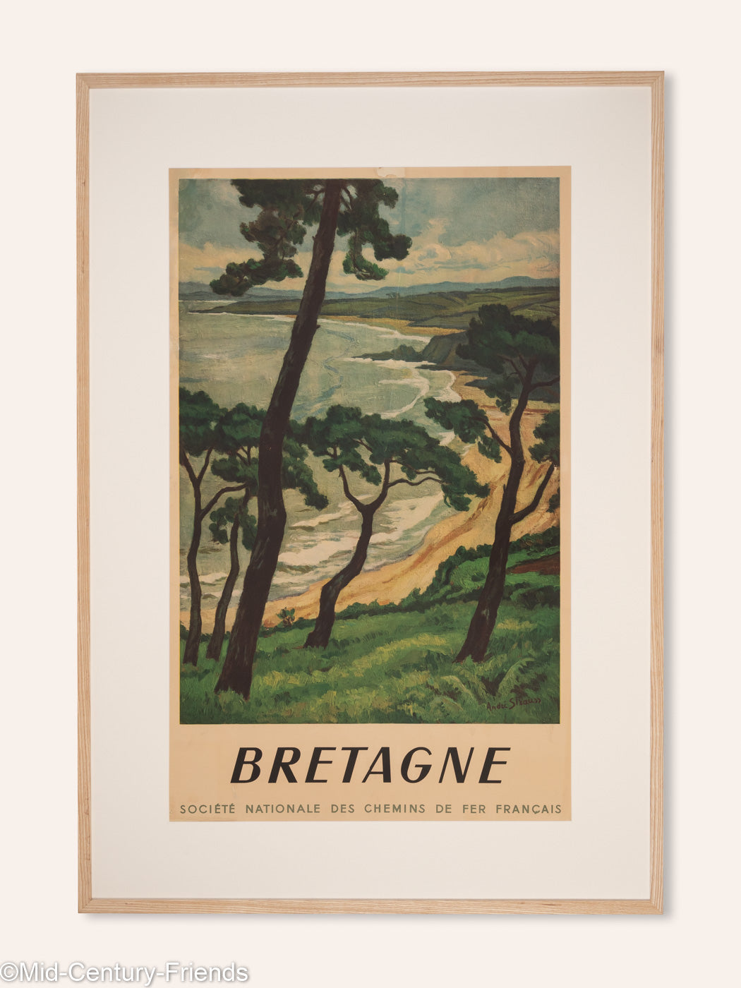 Bretagne, SNCF Reiseposter, 86 x 123 cm