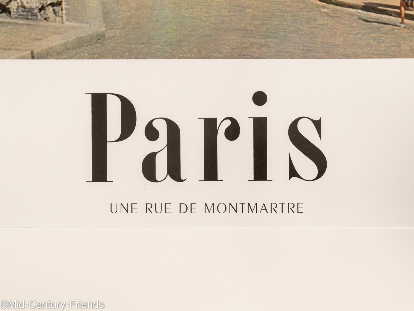 Paris - Une Rue de Montmartre, Reiseposter, 85 x 118 cm