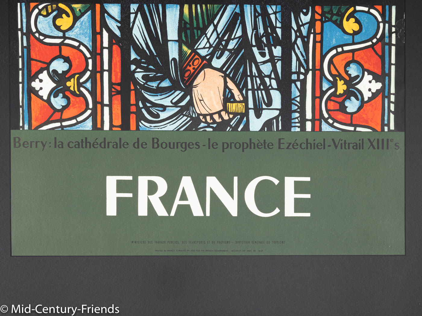 France - La Cathédrale de Bourges, SNCF Reiseposter, 87 x 124 cm