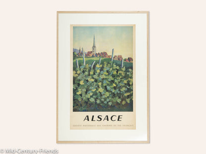 ALSACE, SNCF REISEPOSTER, 86 X 123 CM