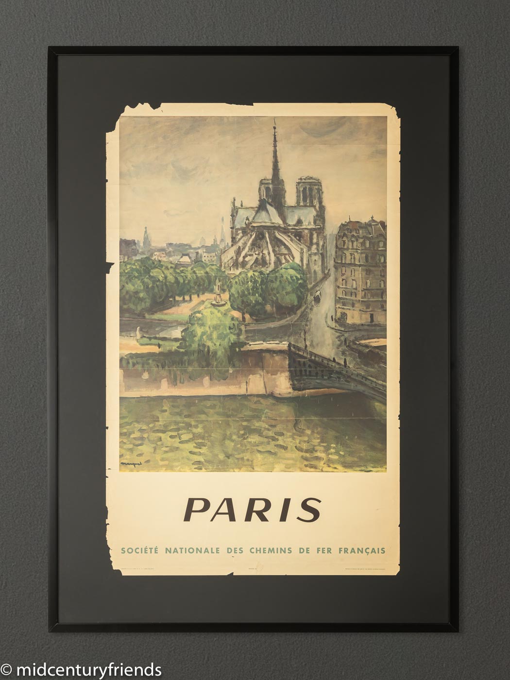 Werbeposter "Notre Dame", French National Railways, 87 x 123 cm
