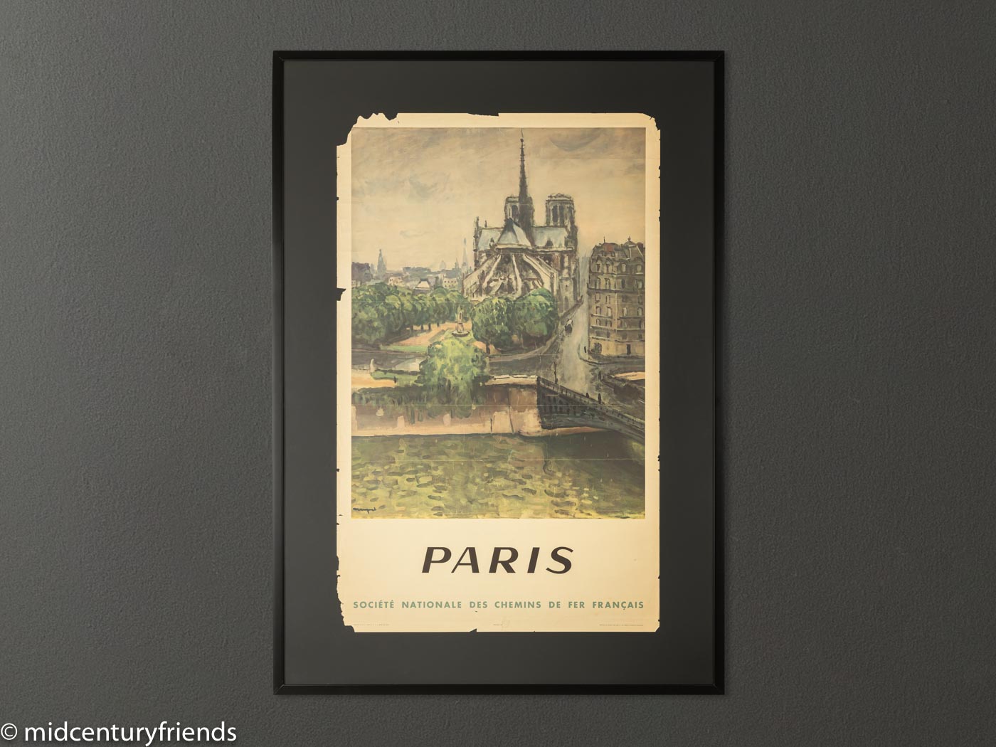 Werbeposter "Notre Dame", French National Railways, 87 x 123 cm