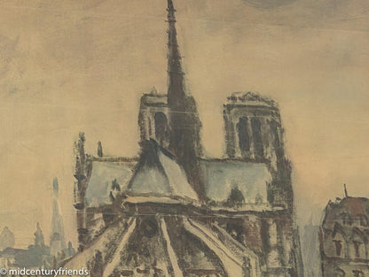 Werbeposter "Notre Dame", French National Railways, 87 x 123 cm