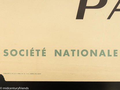 Werbeposter "Notre Dame", French National Railways, 87 x 123 cm
