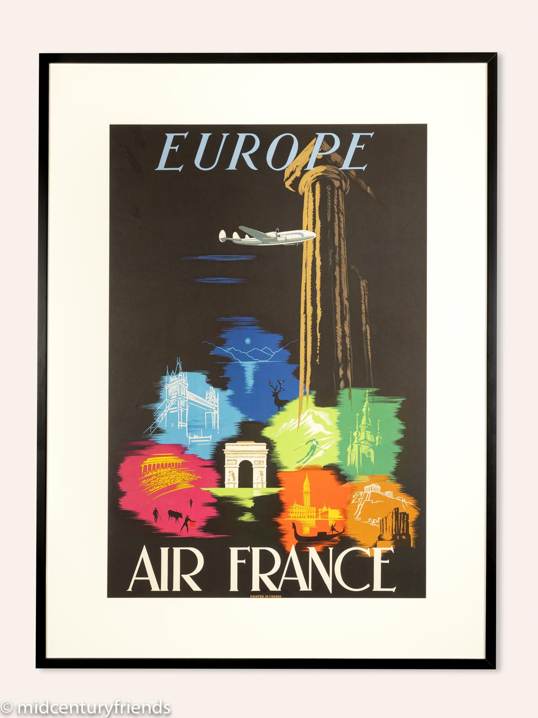 „EUROPE“, AIR FRANCE 87 CM X 115 CM