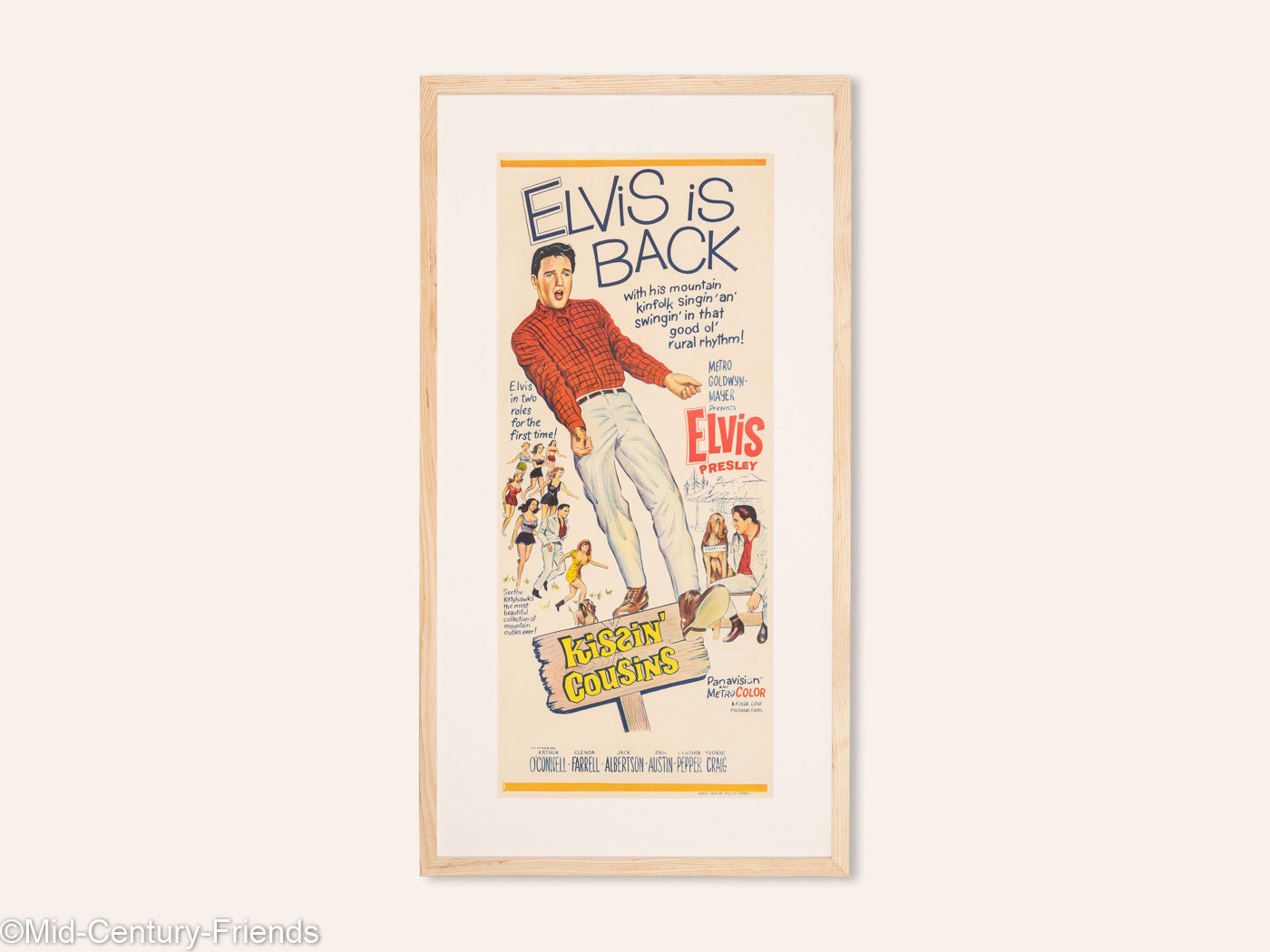 Kissin´ Cousins, Elvis Presley, Filmposter, 50 x 93 cm