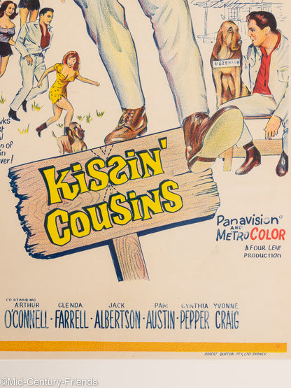 Kissin´ Cousins, Elvis Presley, Filmposter, 50 x 93 cm