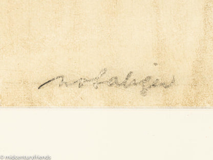 Ivo SALIGER „Freundin des Hafis“, Original-Farbradierung