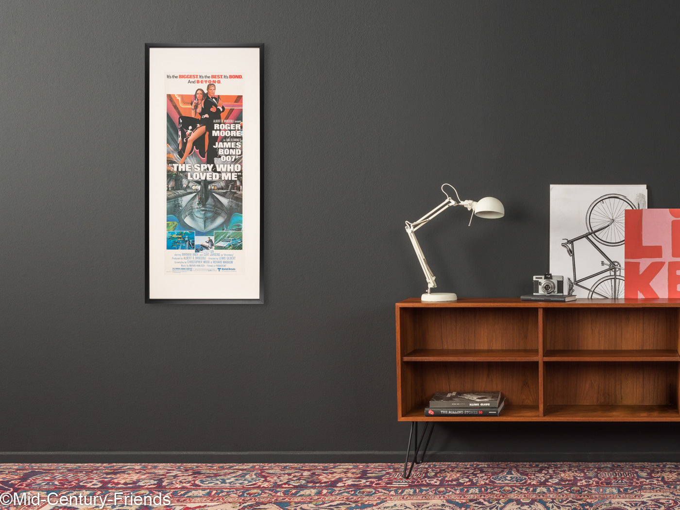 Der Spion der mich liebte, Roger Moore, Filmposter, 52 x 113 cm