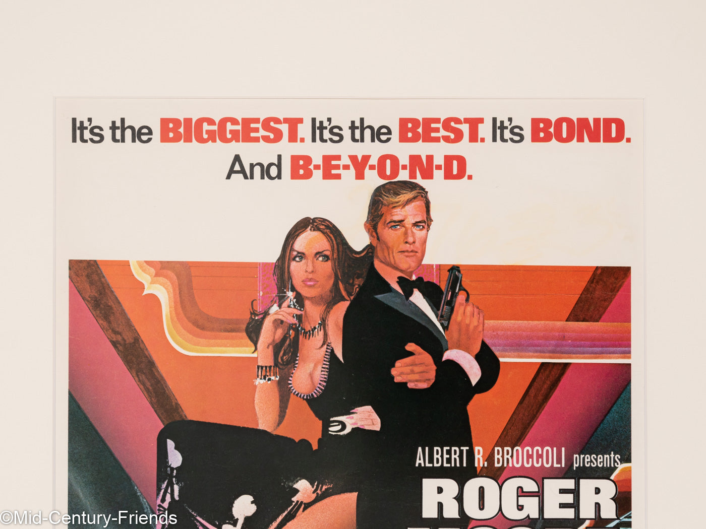 Der Spion der mich liebte, Roger Moore, Filmposter, 52 x 113 cm